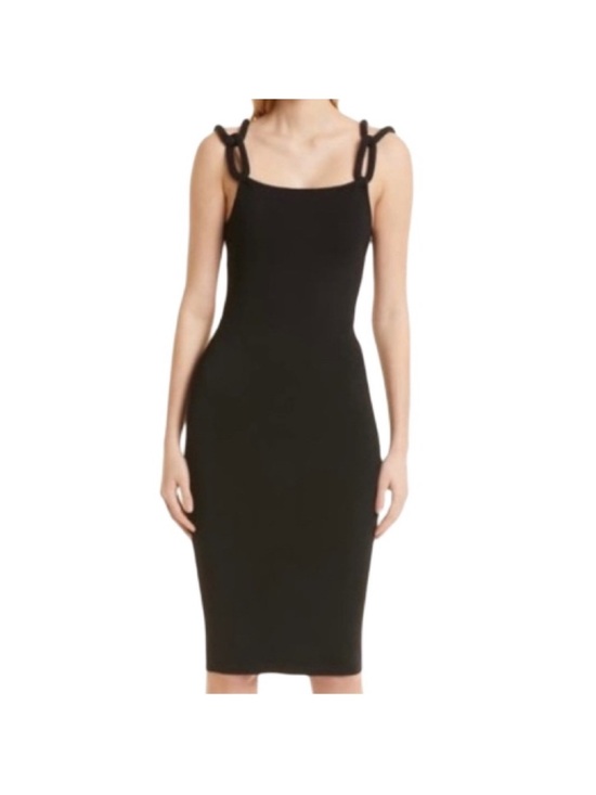 Alice + Olivia Dresses & Skirts - Alice + Olivia Alina Midi Dress Cord Strap Size XS Black Bodycon Sleeveless LBD